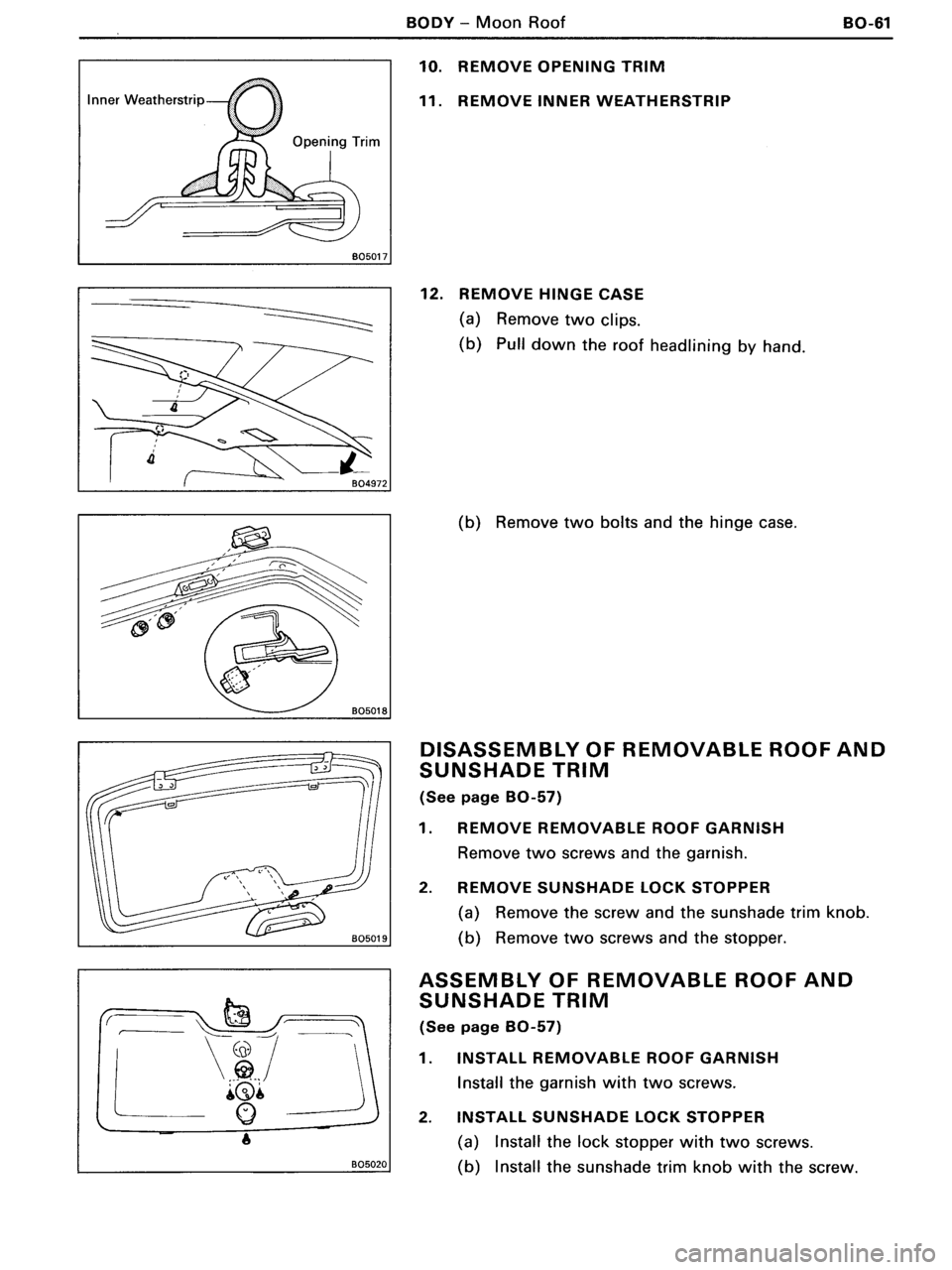 TOYOTA MR-2 1991  Factory Repair Manual 