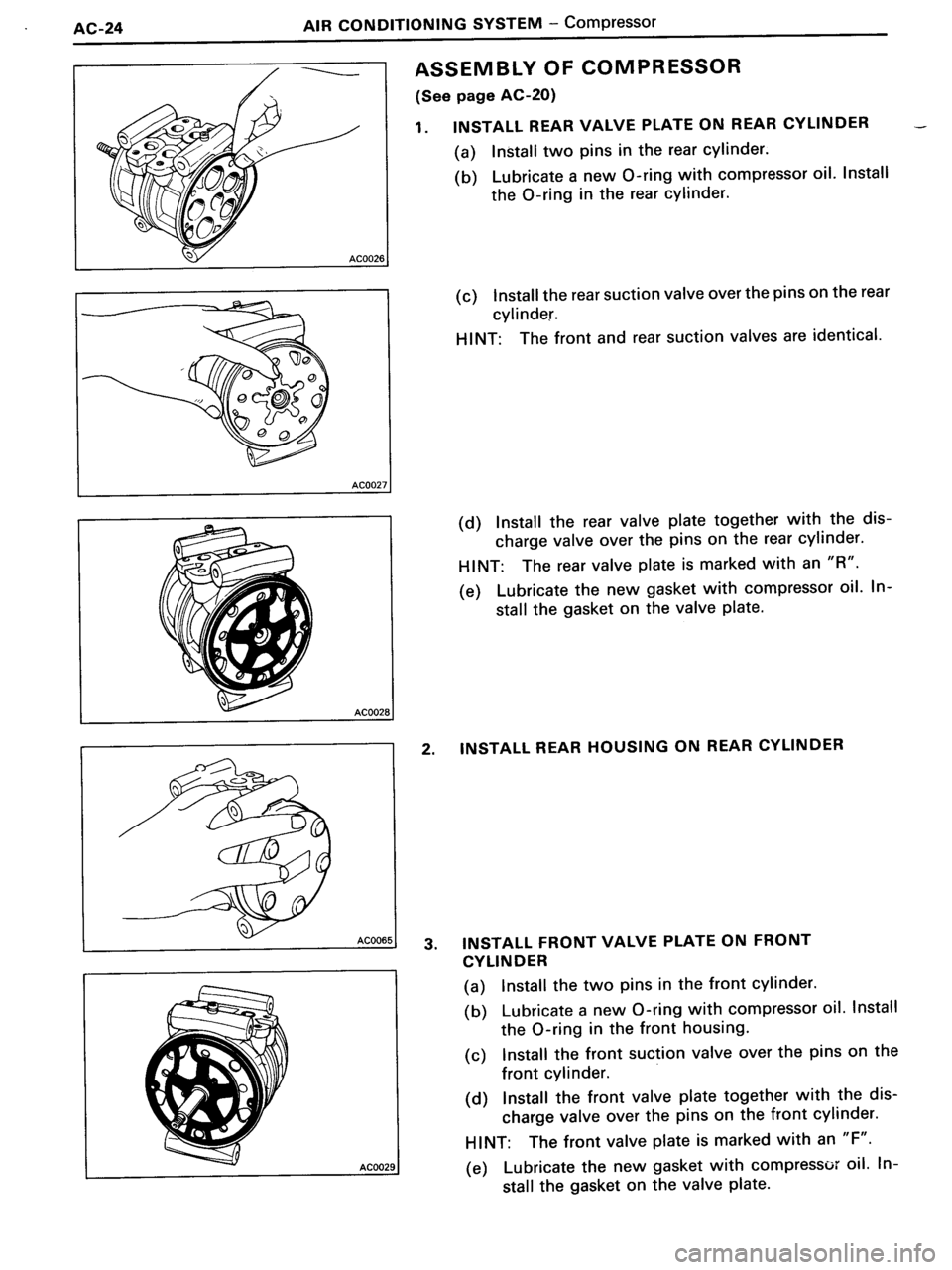 TOYOTA MR-2 1991  Factory Repair Manual 