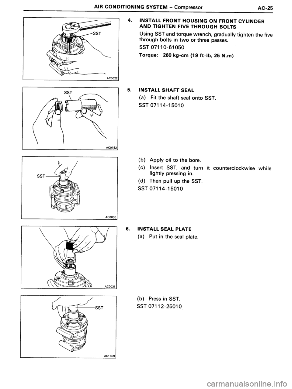 TOYOTA MR-2 1991  Factory Repair Manual 