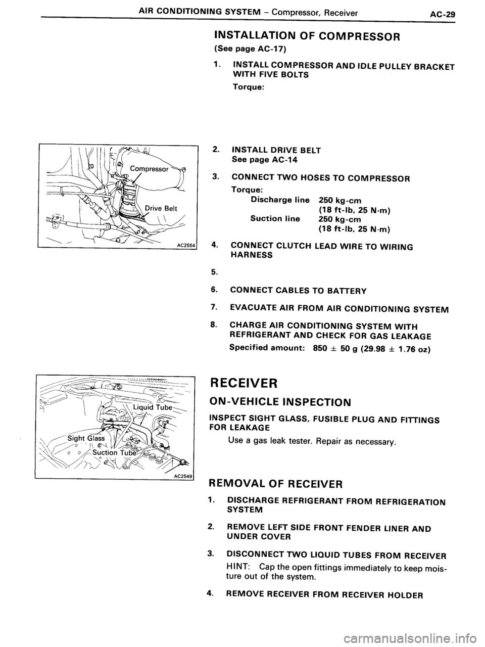 TOYOTA MR-2 1991  Factory Repair Manual 