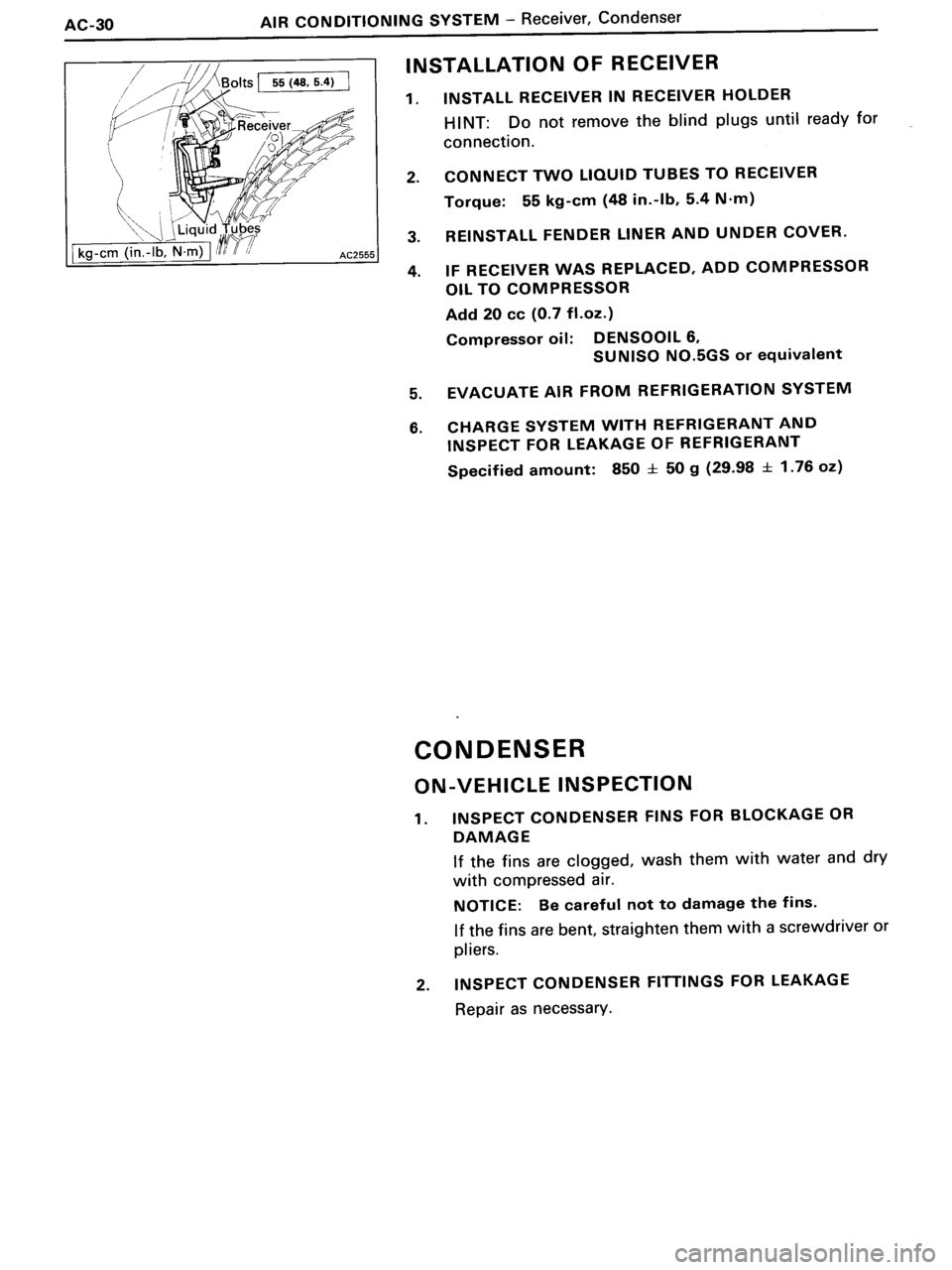 TOYOTA MR-2 1991  Factory Repair Manual 