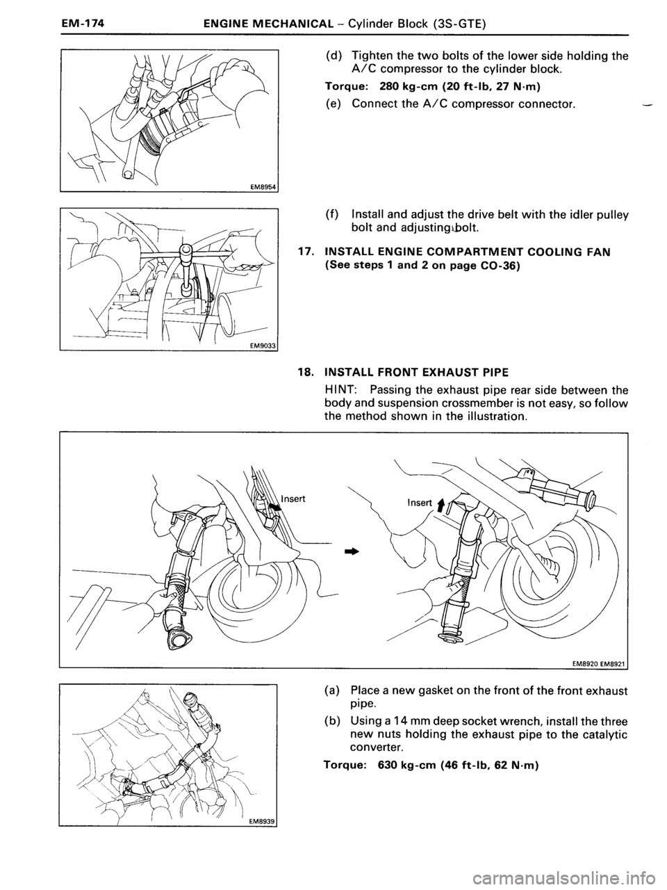 TOYOTA MR-2 1991  Factory Repair Manual 