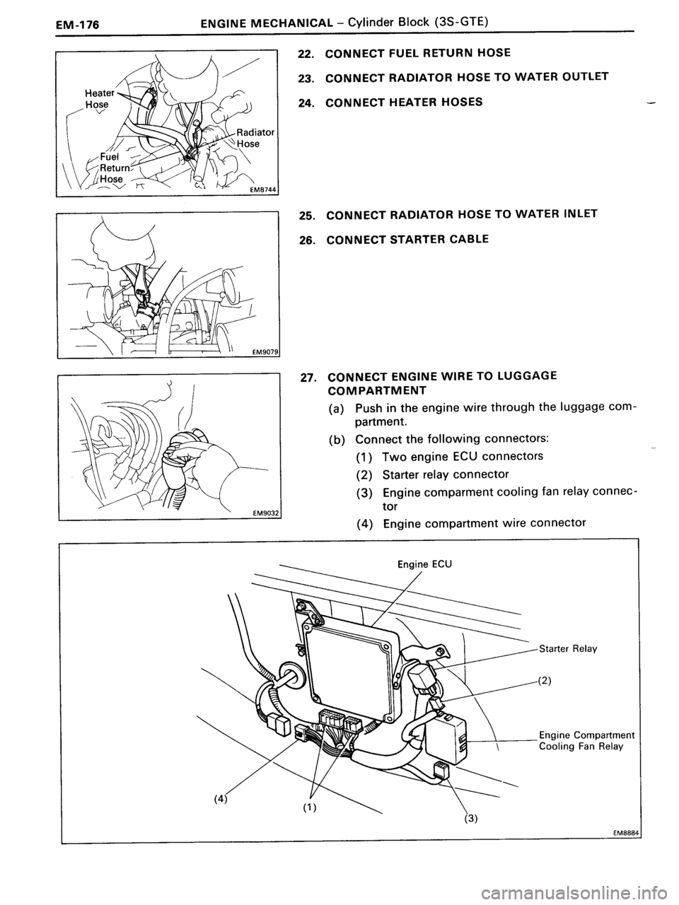 TOYOTA MR-2 1991  Factory Repair Manual 