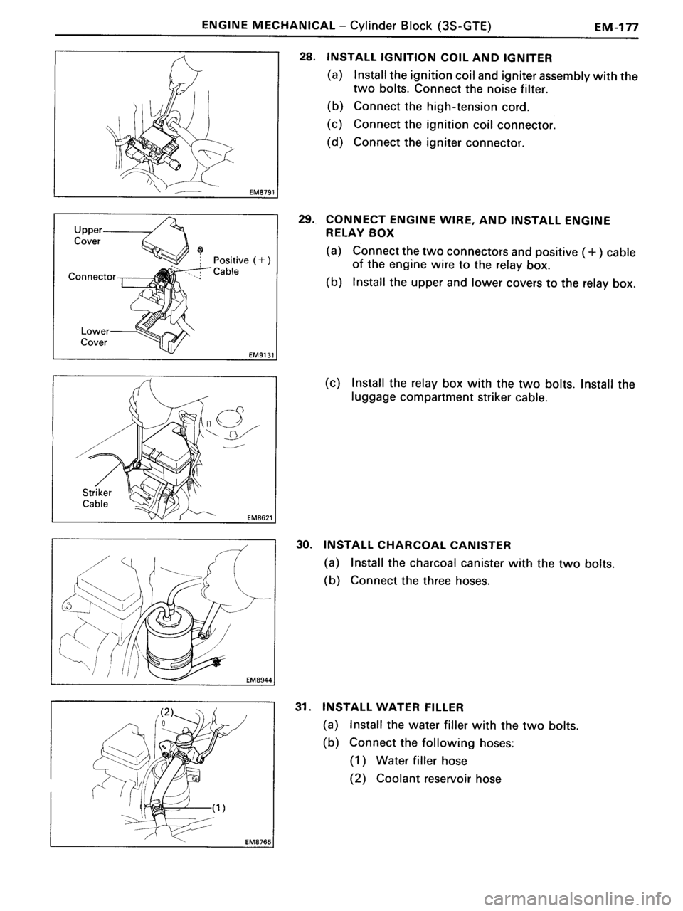 TOYOTA MR-2 1991  Factory Repair Manual 