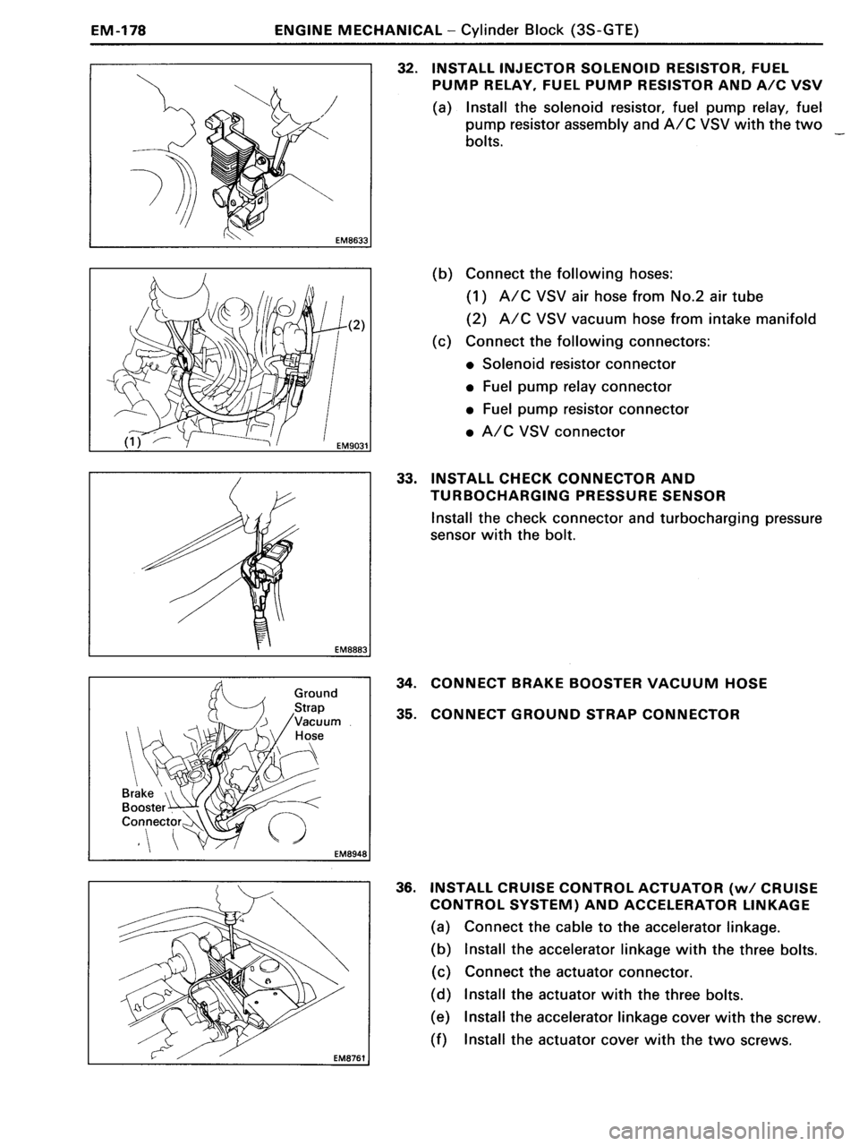 TOYOTA MR-2 1991  Factory Repair Manual 
