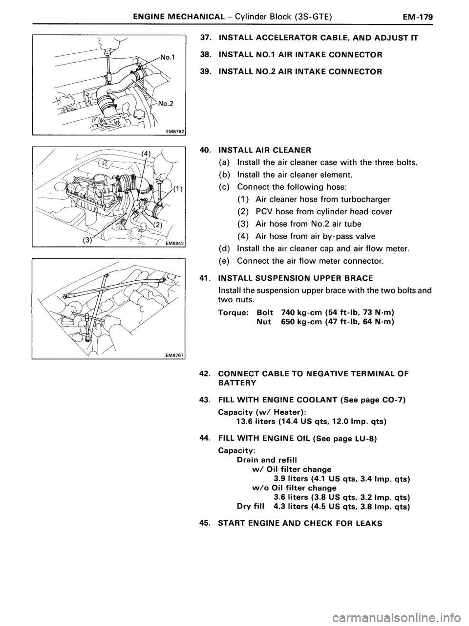 TOYOTA MR-2 1991  Factory Repair Manual 