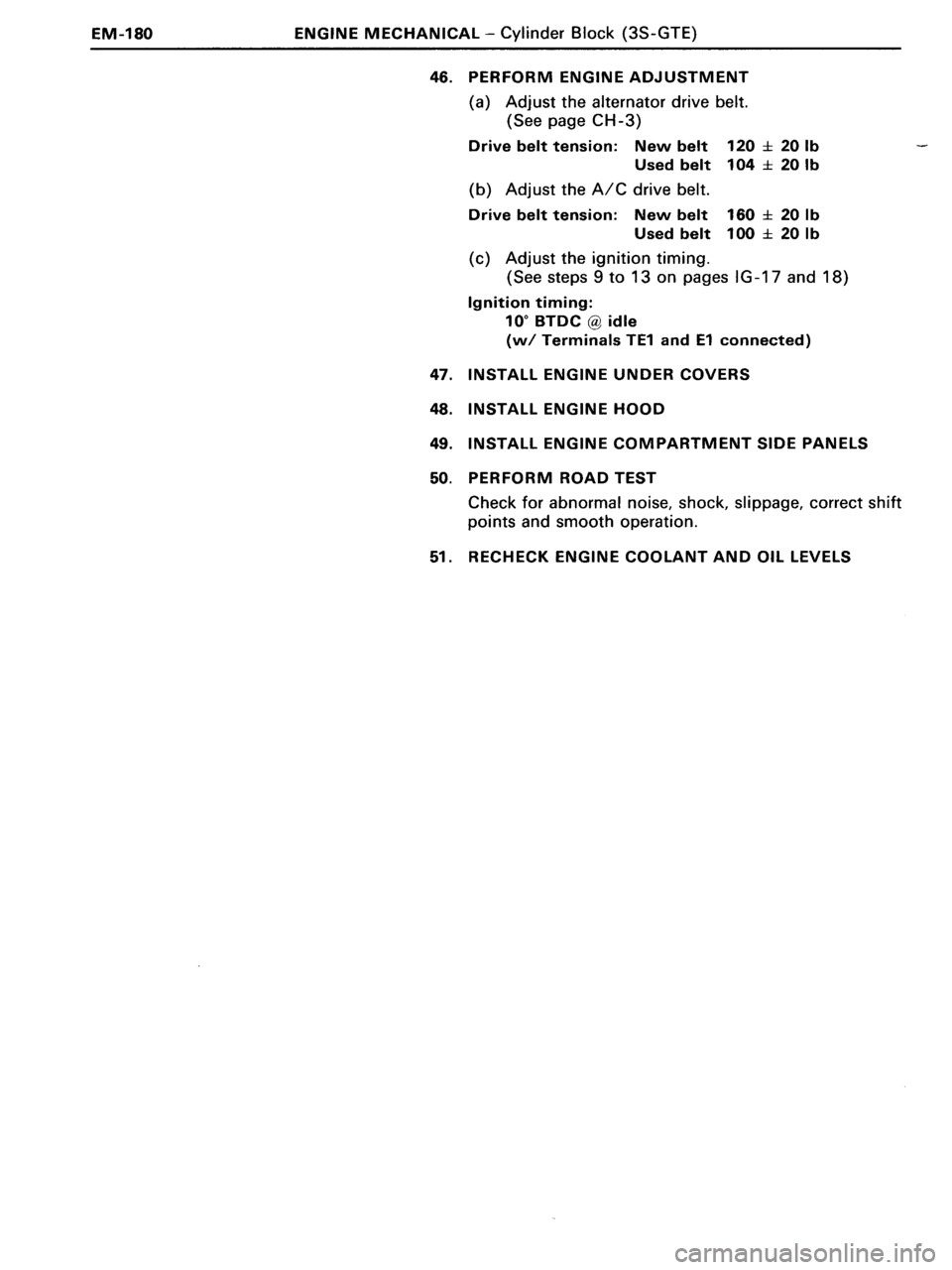 TOYOTA MR-2 1991  Factory Repair Manual 