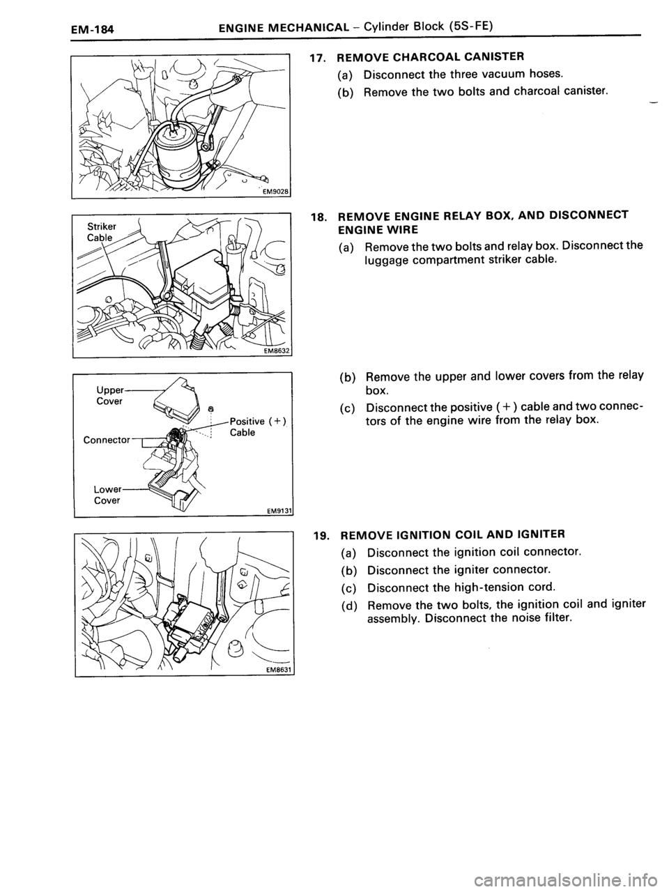 TOYOTA MR-2 1991  Factory Repair Manual 
