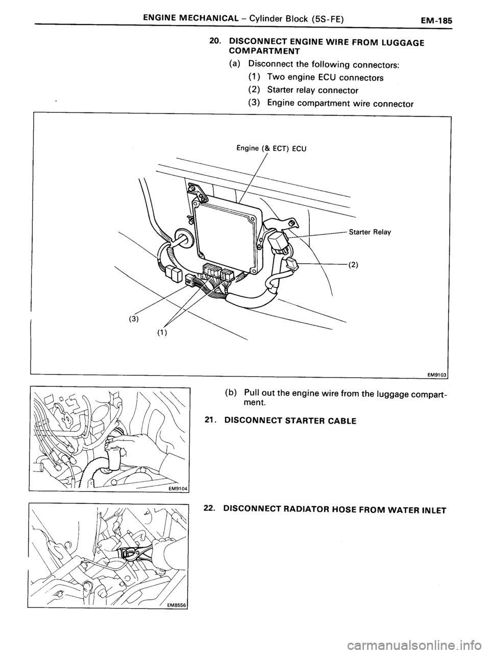 TOYOTA MR-2 1991  Factory Repair Manual 