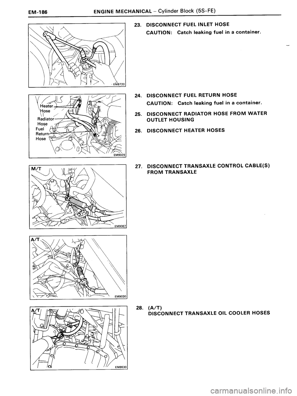 TOYOTA MR-2 1991  Factory Repair Manual 