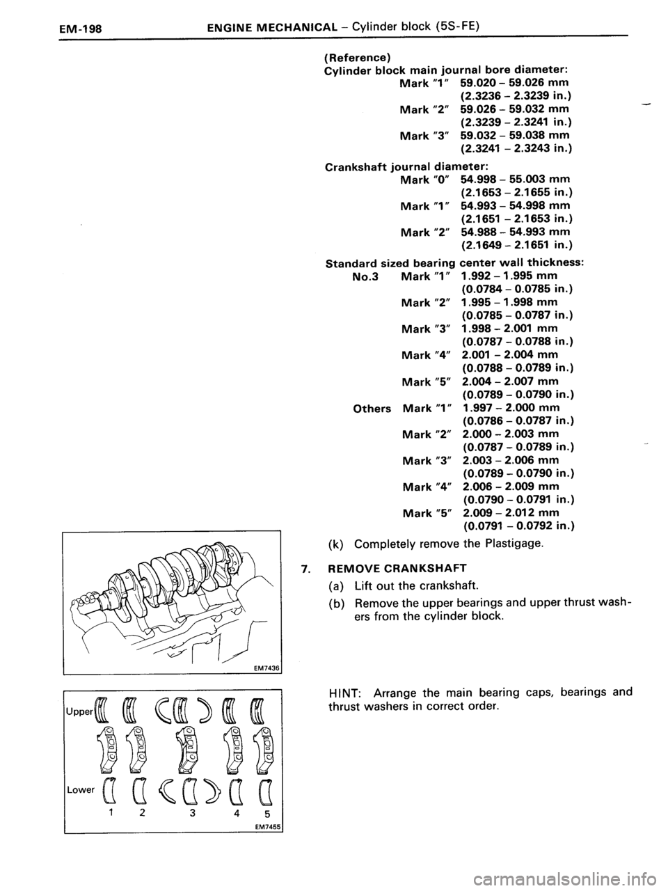 TOYOTA MR-2 1991  Factory Repair Manual 