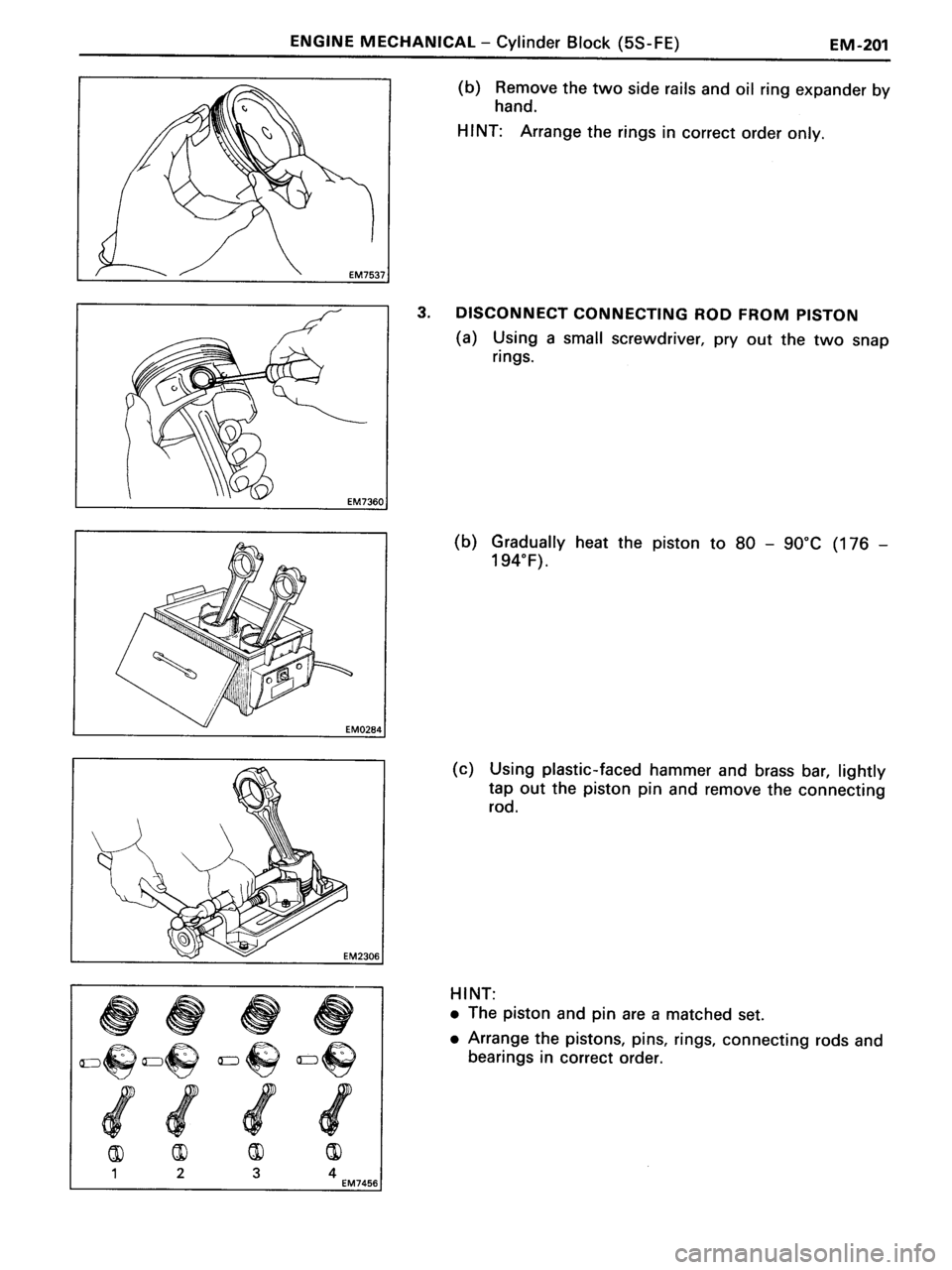 TOYOTA MR-2 1991  Factory Repair Manual 