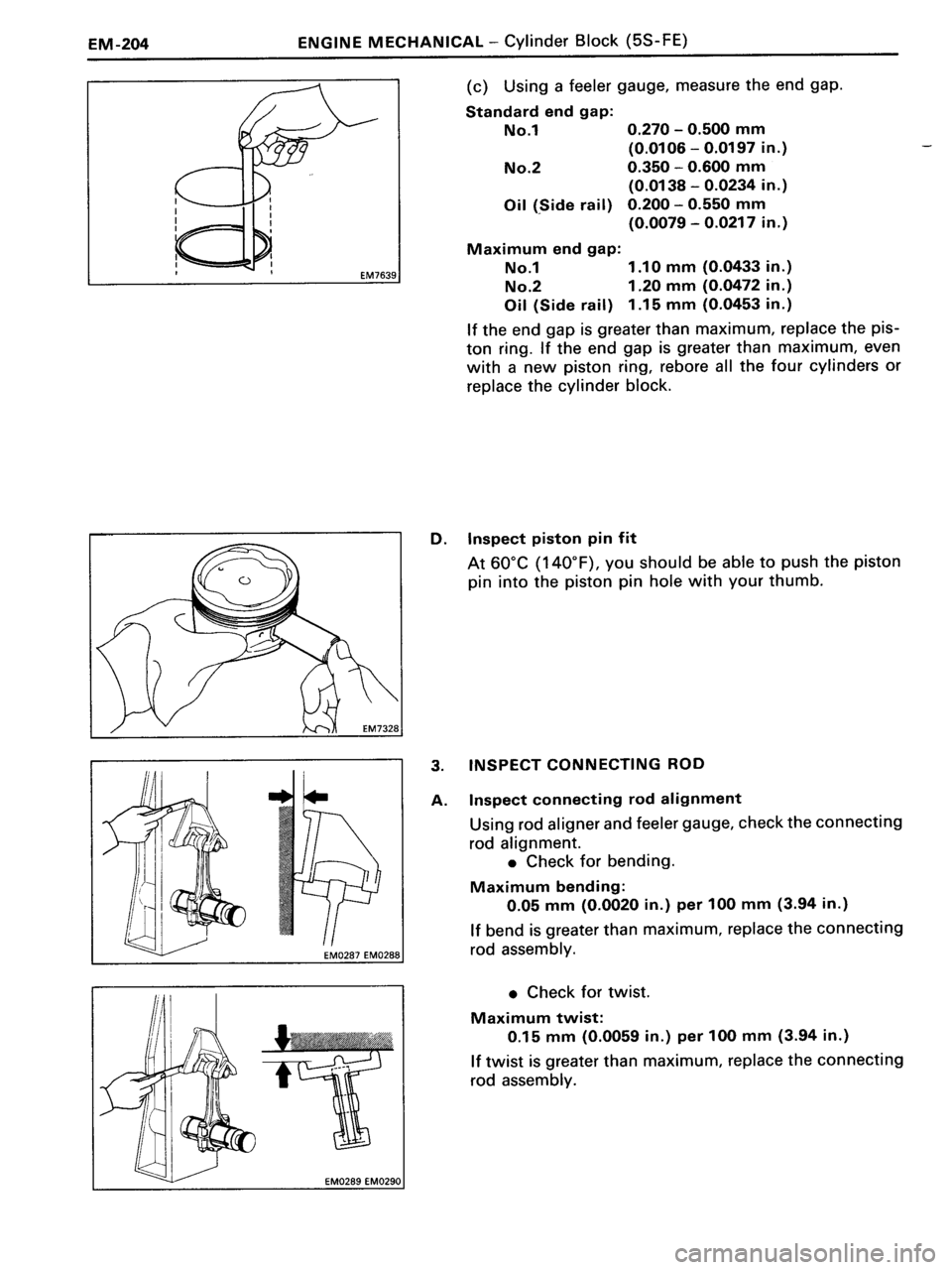 TOYOTA MR-2 1991  Factory Repair Manual 
