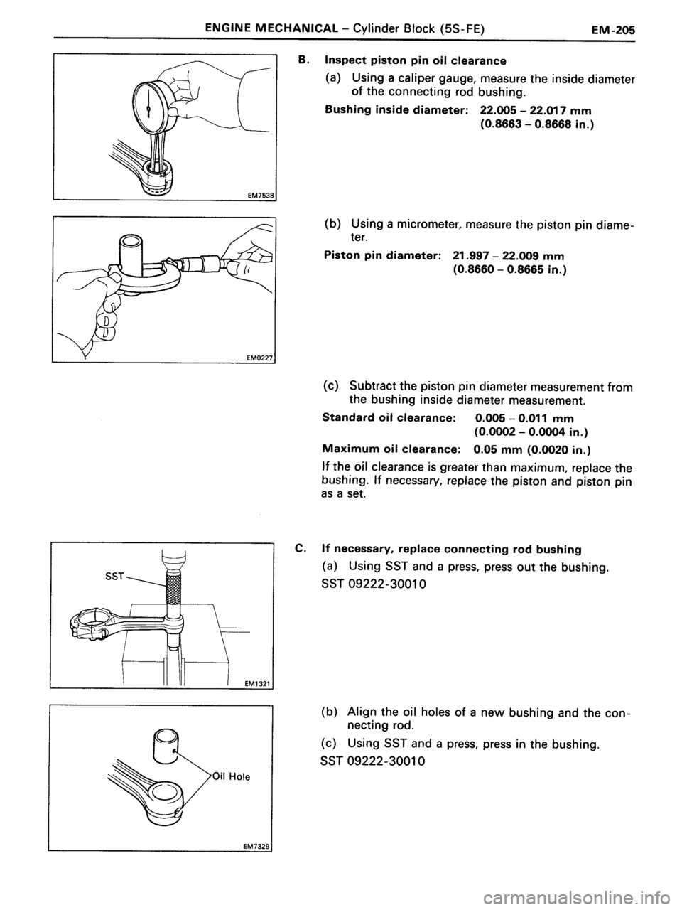 TOYOTA MR-2 1991  Factory Repair Manual 