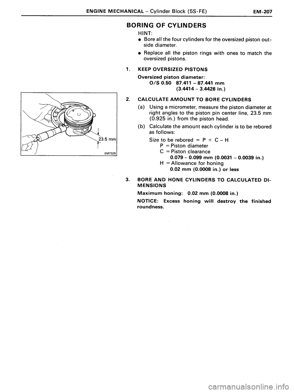 TOYOTA MR-2 1991  Factory Repair Manual 