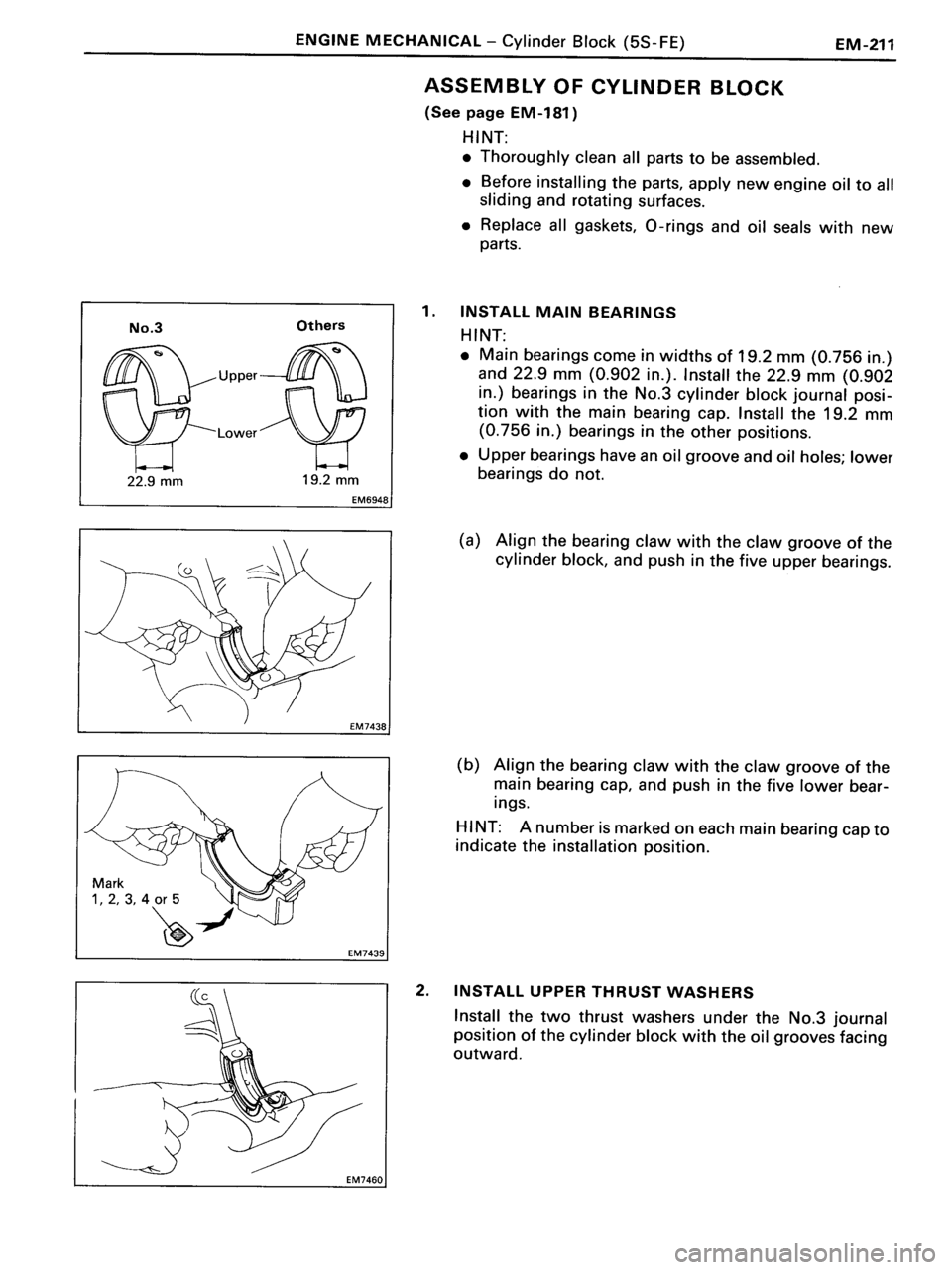 TOYOTA MR-2 1991  Factory Repair Manual 