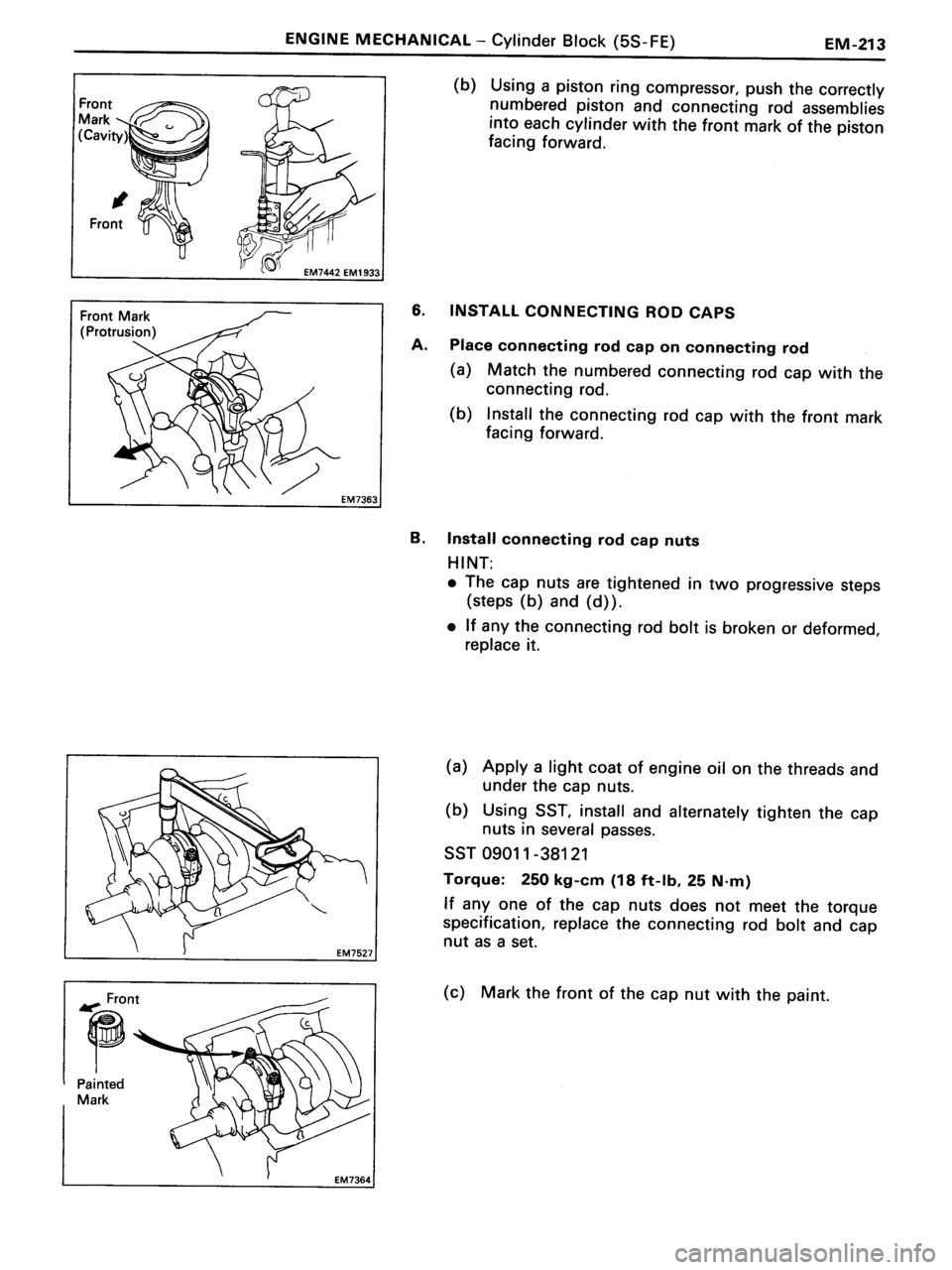 TOYOTA MR-2 1991  Factory Repair Manual 