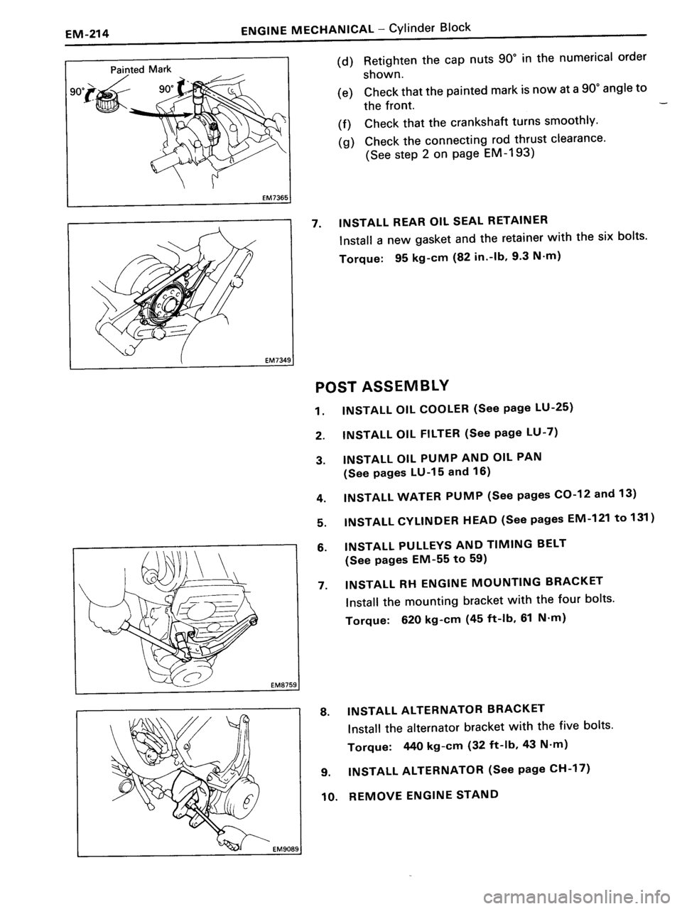 TOYOTA MR-2 1991  Factory Repair Manual 