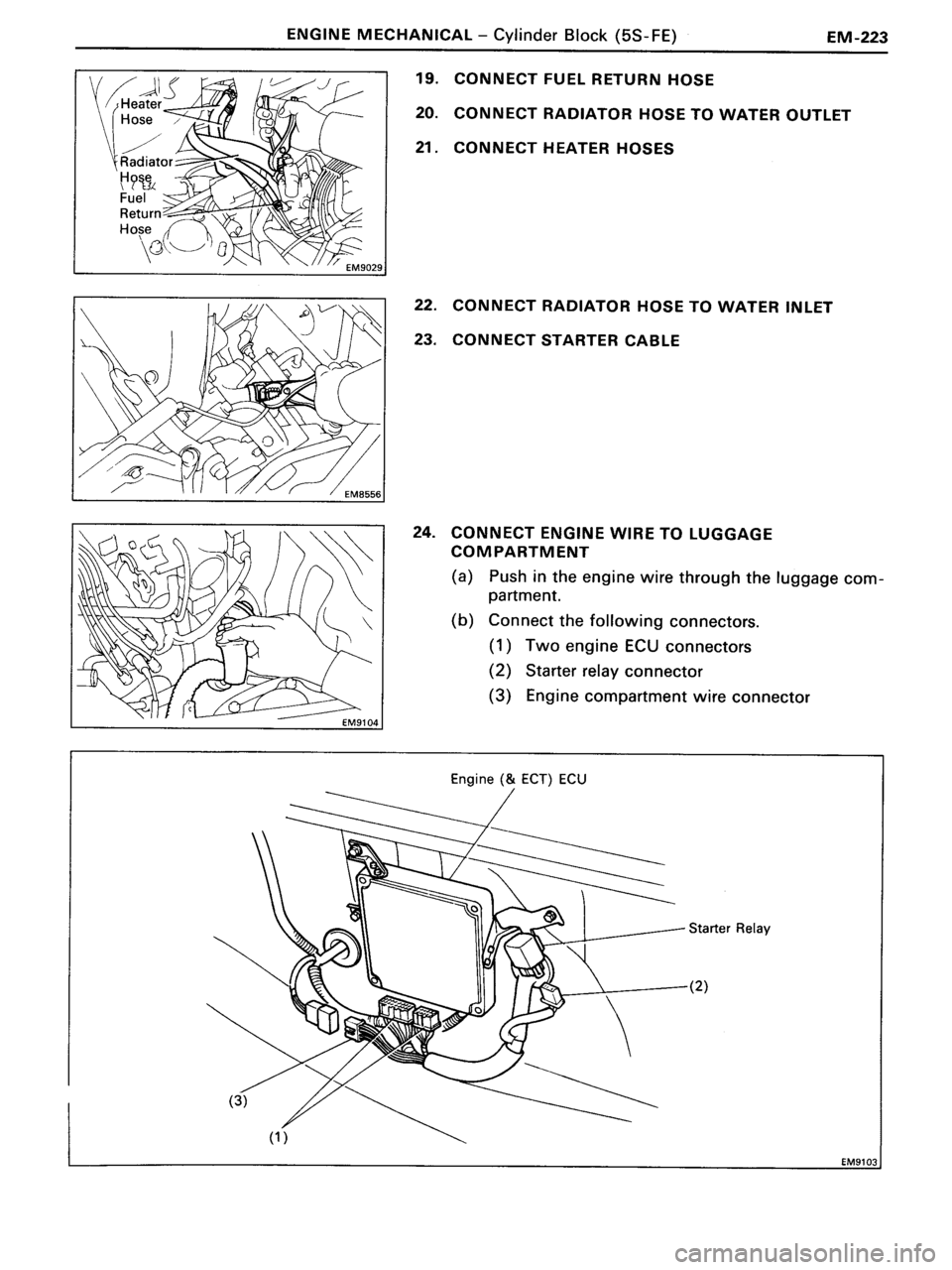 TOYOTA MR-2 1991  Factory Repair Manual 