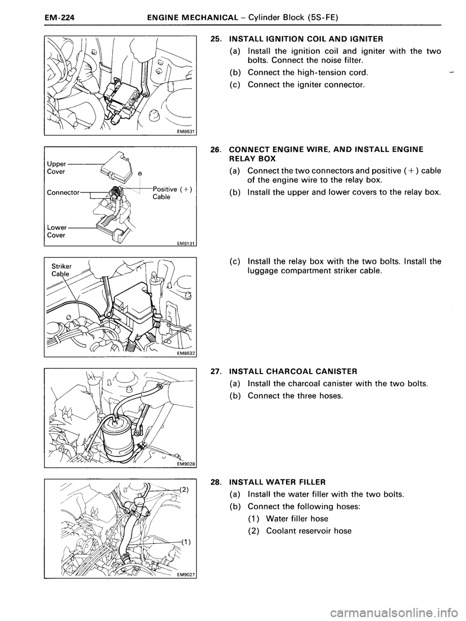 TOYOTA MR-2 1991  Factory Repair Manual 