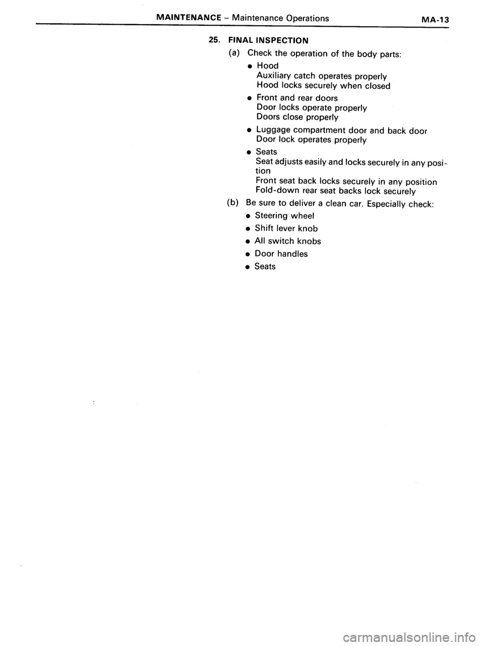 TOYOTA MR-2 1991  Factory Repair Manual 
