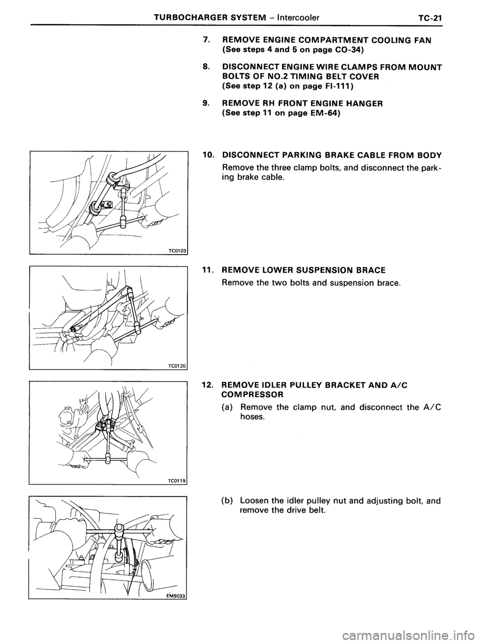 TOYOTA MR-2 1991  Factory Repair Manual 