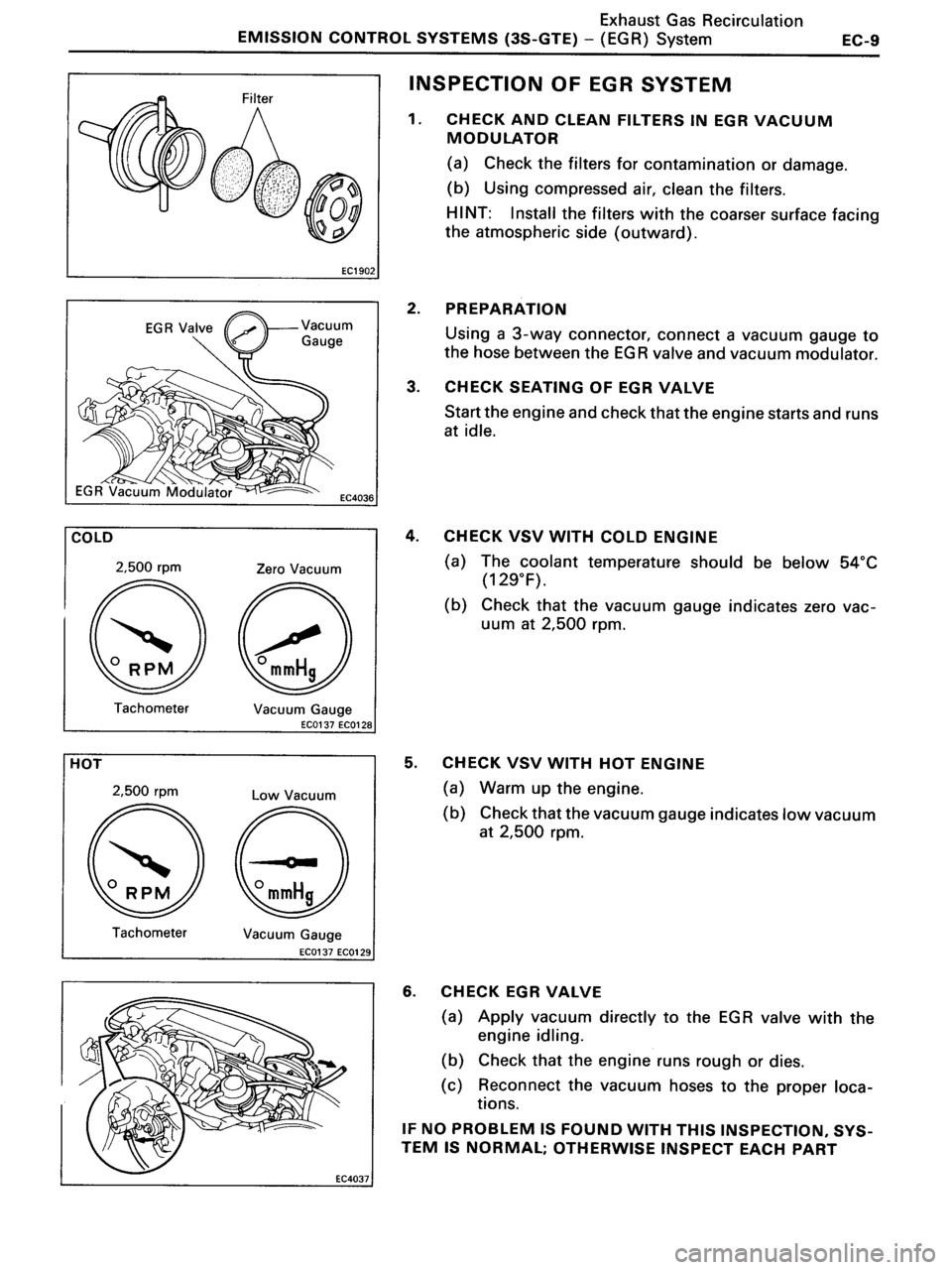 TOYOTA MR-2 1991  Factory Repair Manual 