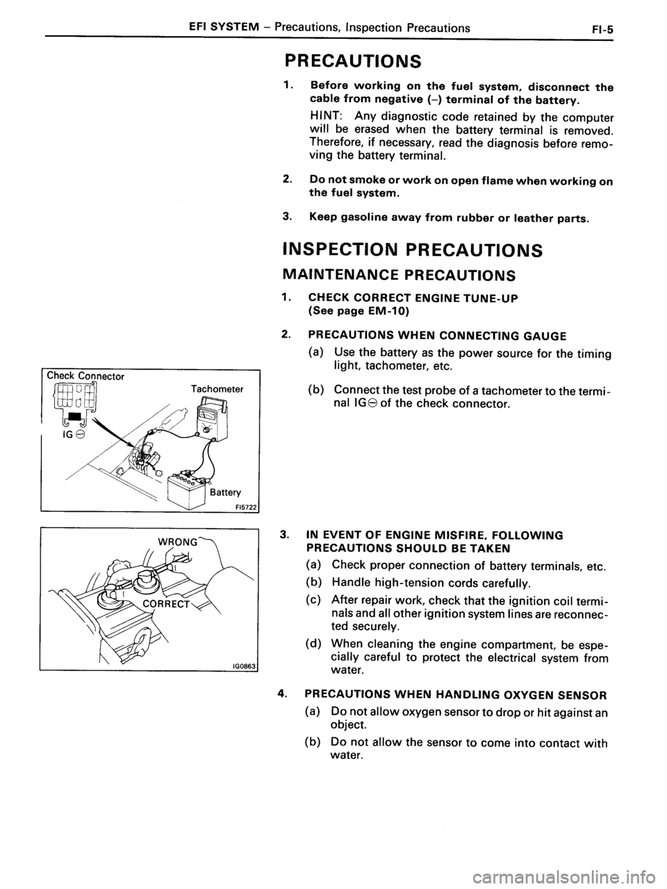 TOYOTA MR-2 1991  Factory Repair Manual 