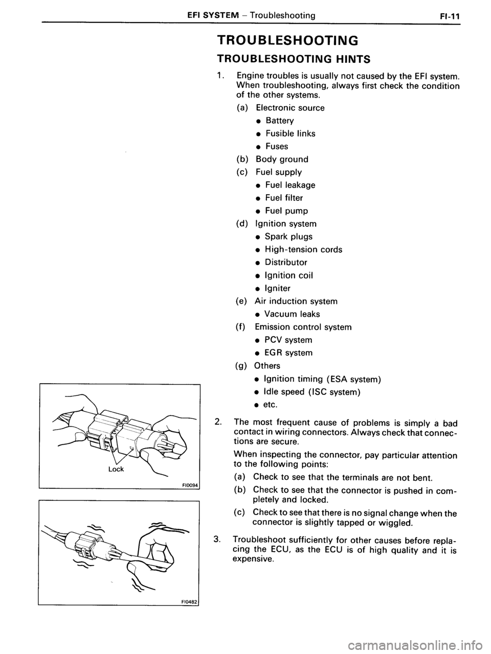 TOYOTA MR-2 1991  Factory Repair Manual 