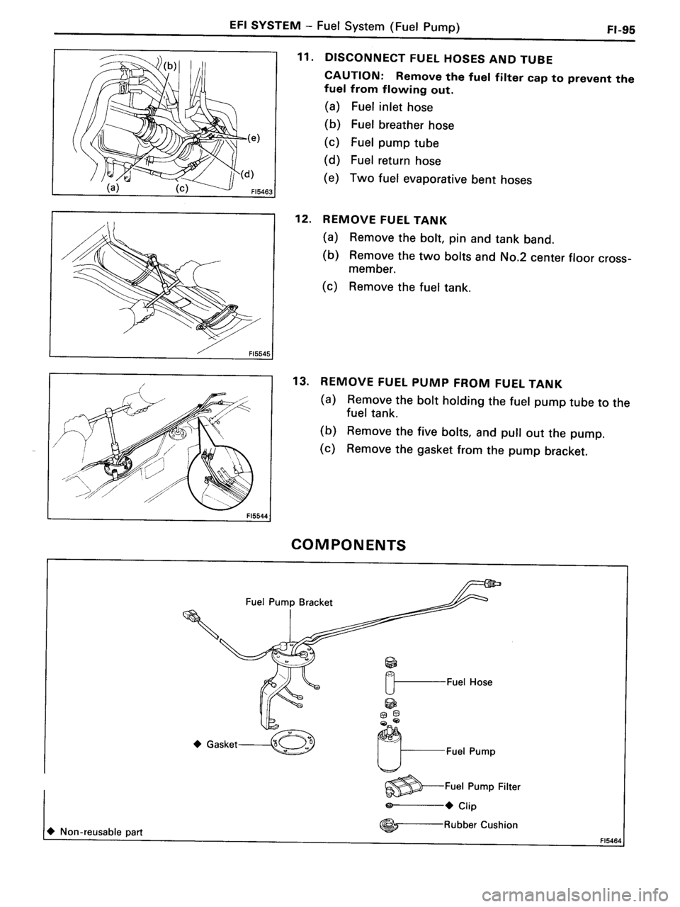 TOYOTA MR-2 1991  Factory Repair Manual 