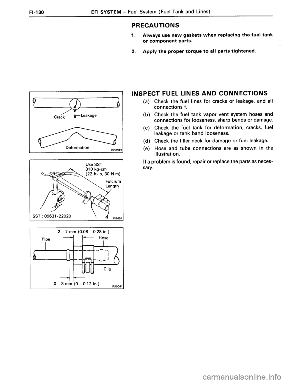 TOYOTA MR-2 1991  Factory Repair Manual 