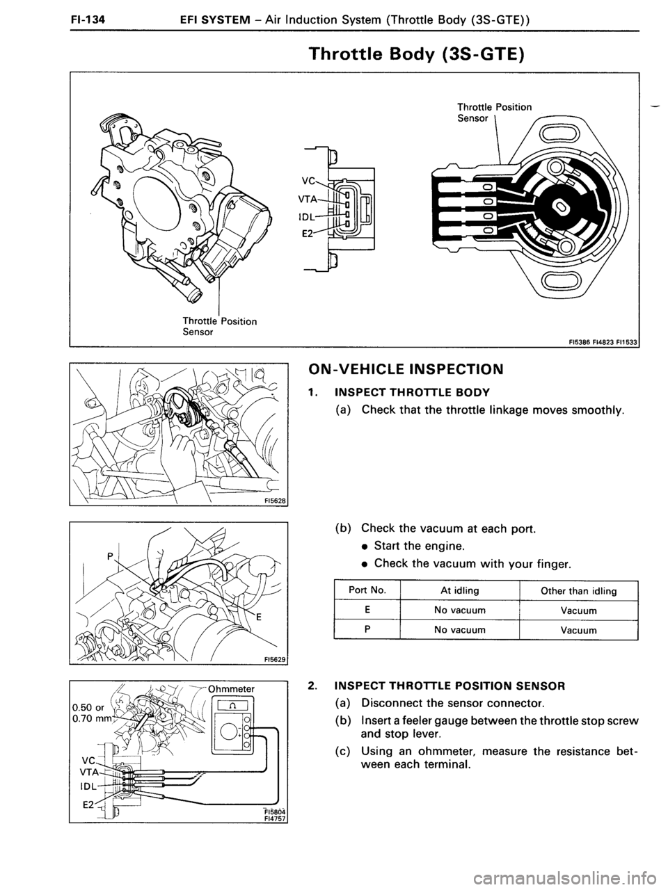 TOYOTA MR-2 1991  Factory Repair Manual 