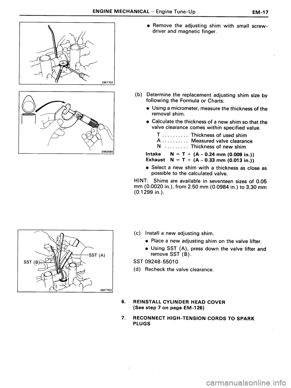 TOYOTA MR-2 1991  Factory Repair Manual 