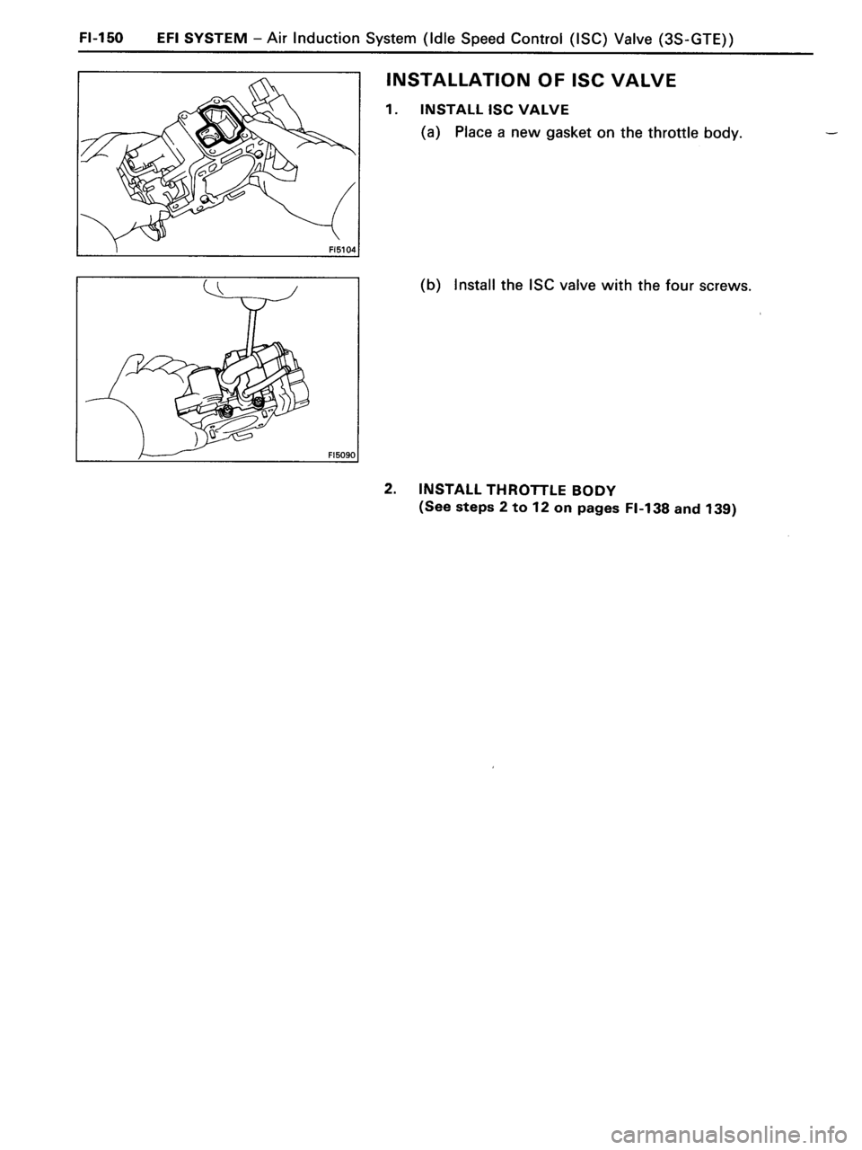 TOYOTA MR-2 1991  Factory Repair Manual 