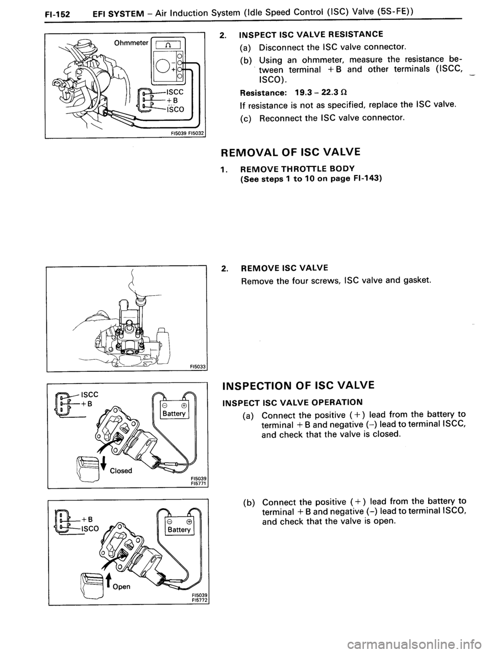 TOYOTA MR-2 1991  Factory Repair Manual 
