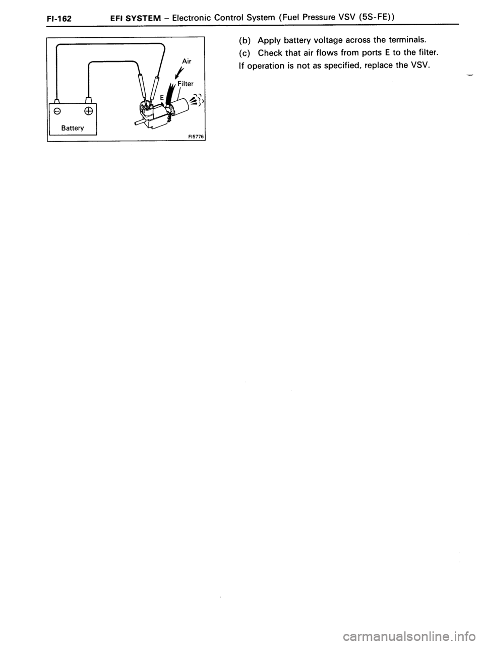 TOYOTA MR-2 1991  Factory Repair Manual 