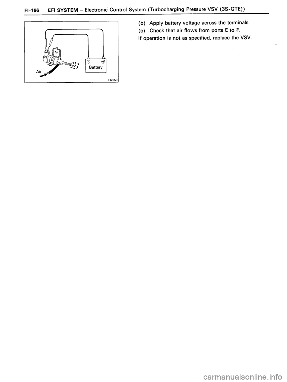 TOYOTA MR-2 1991  Factory Repair Manual 