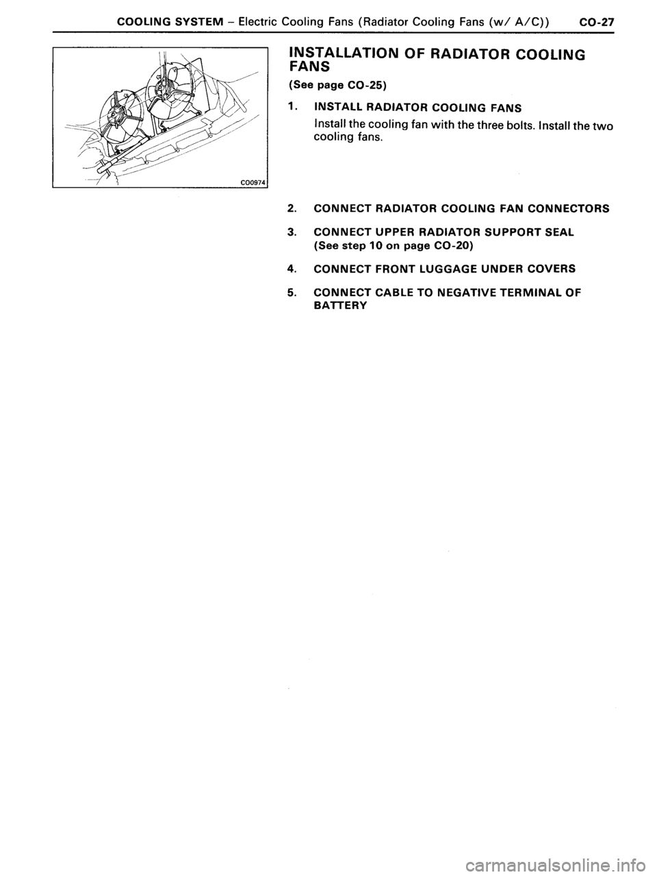 TOYOTA MR-2 1991  Factory Repair Manual 