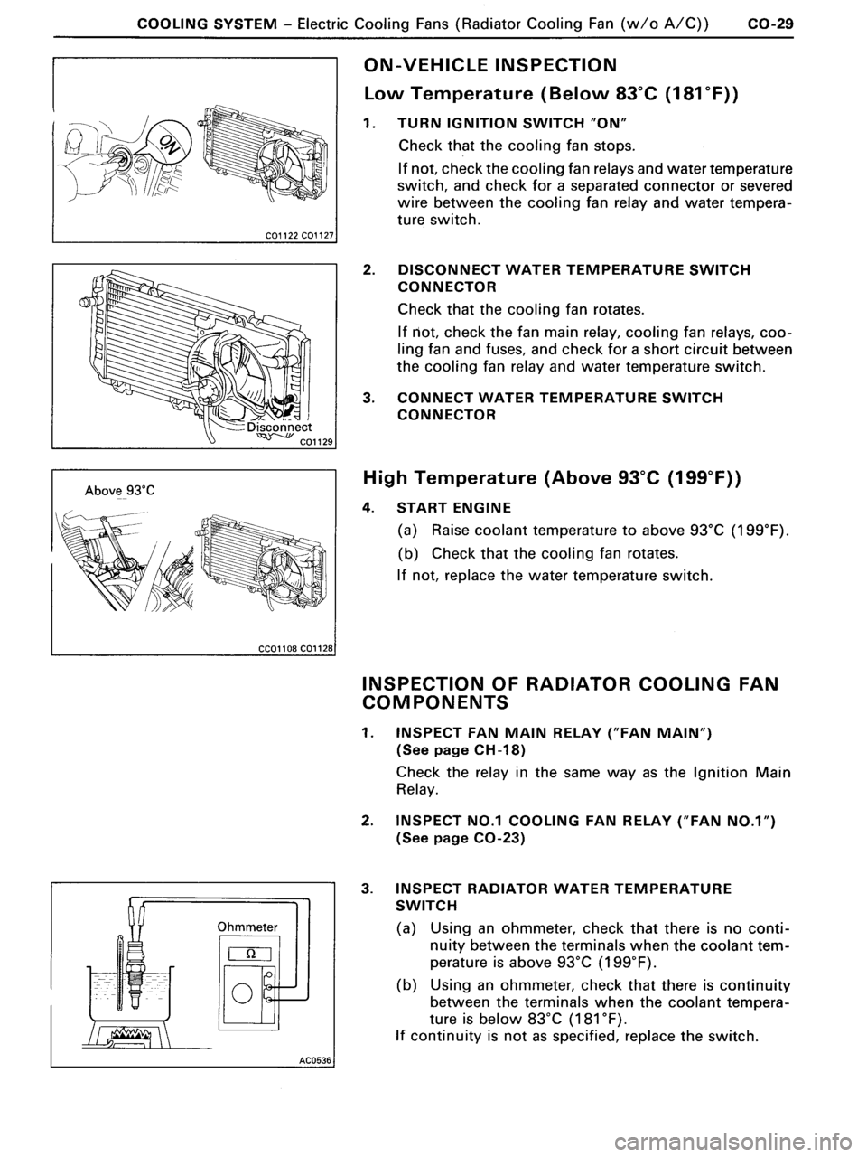 TOYOTA MR-2 1991  Factory Repair Manual 
