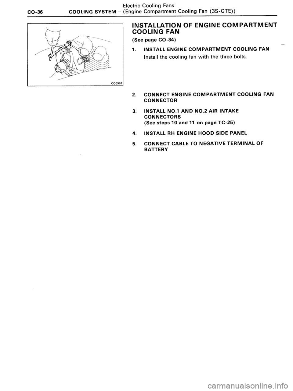 TOYOTA MR-2 1991  Factory Repair Manual 