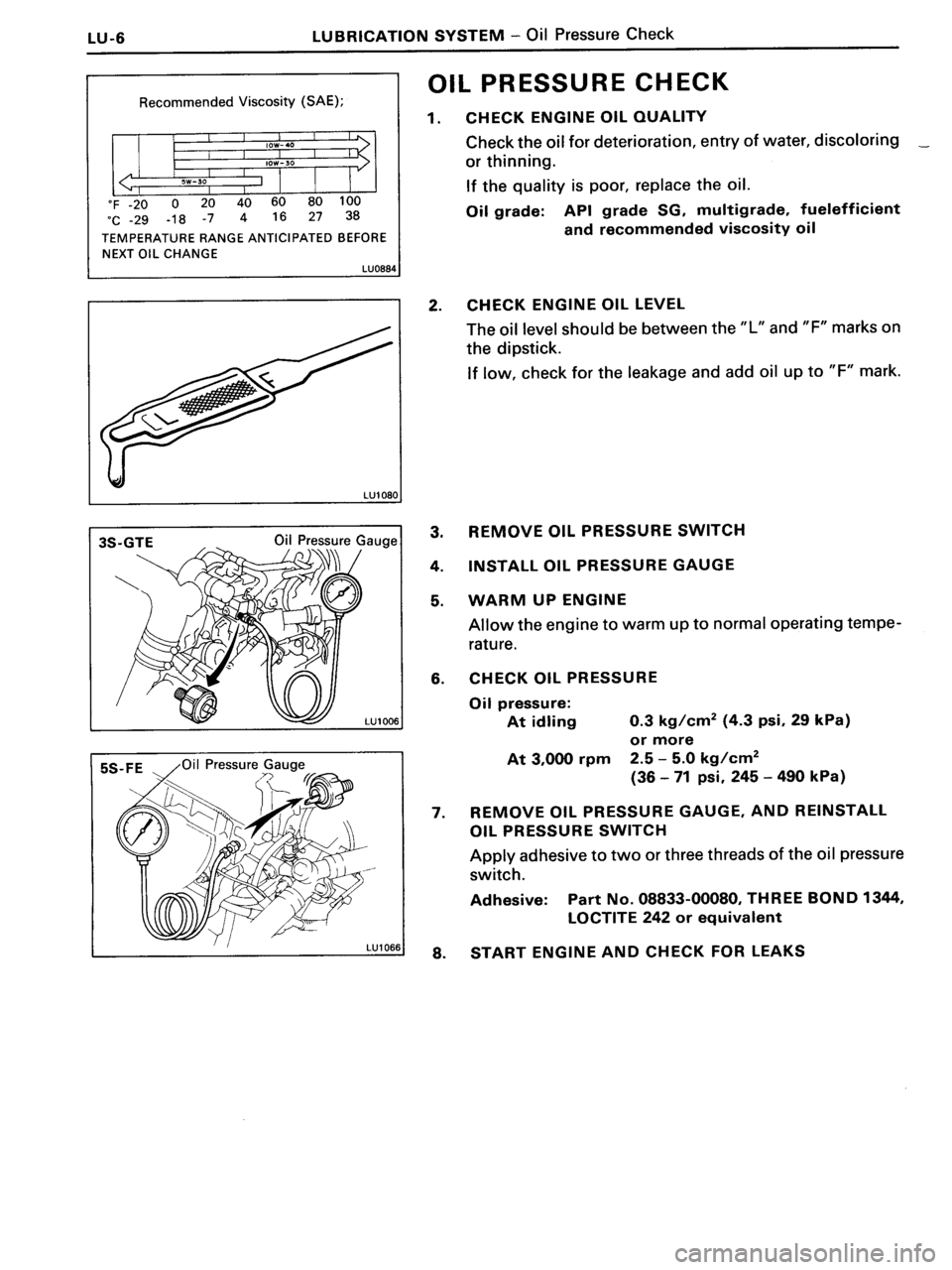 TOYOTA MR-2 1991  Factory Repair Manual 