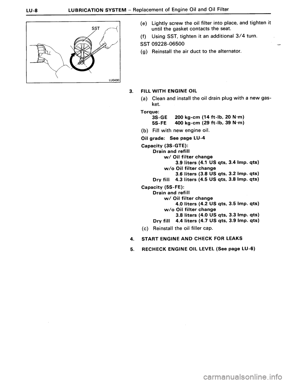 TOYOTA MR-2 1991  Factory Repair Manual 