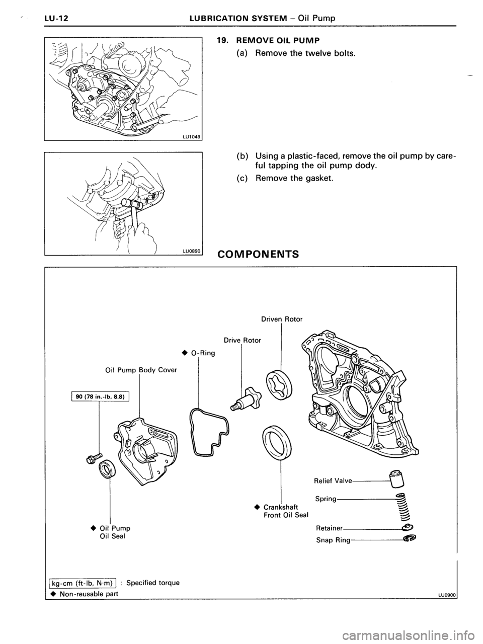 TOYOTA MR-2 1991  Factory Repair Manual 