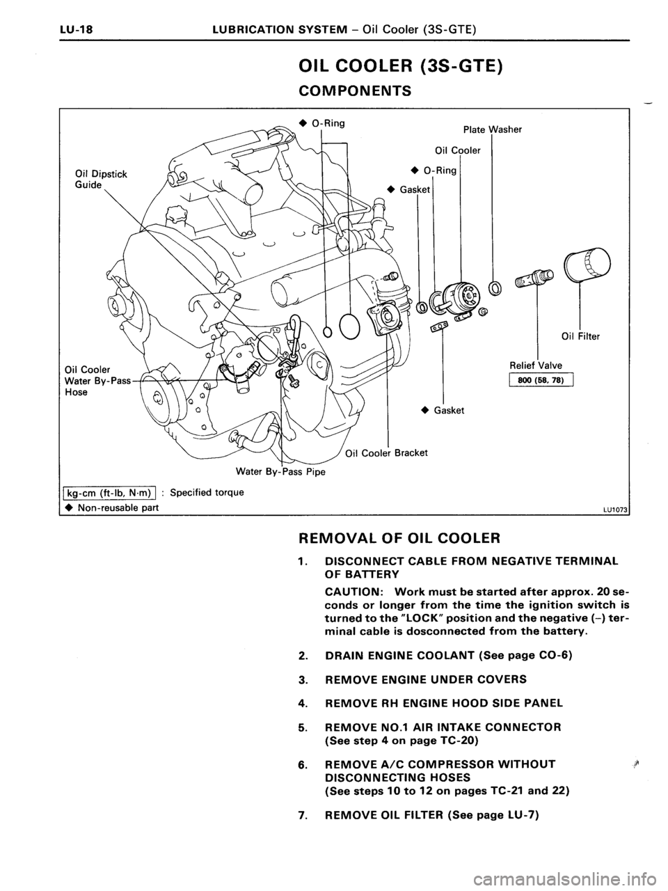TOYOTA MR-2 1991  Factory Repair Manual 
