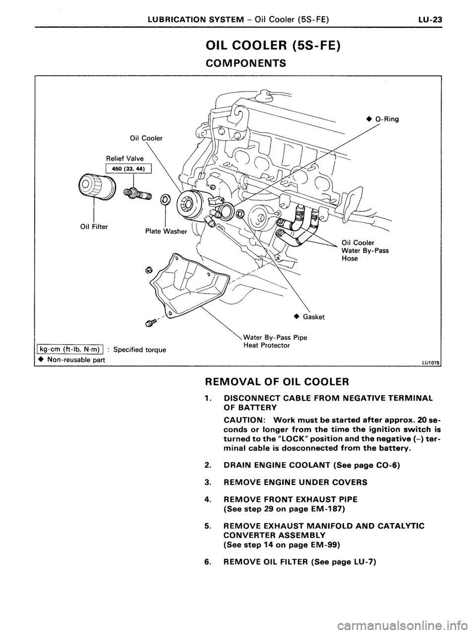 TOYOTA MR-2 1991  Factory Repair Manual 