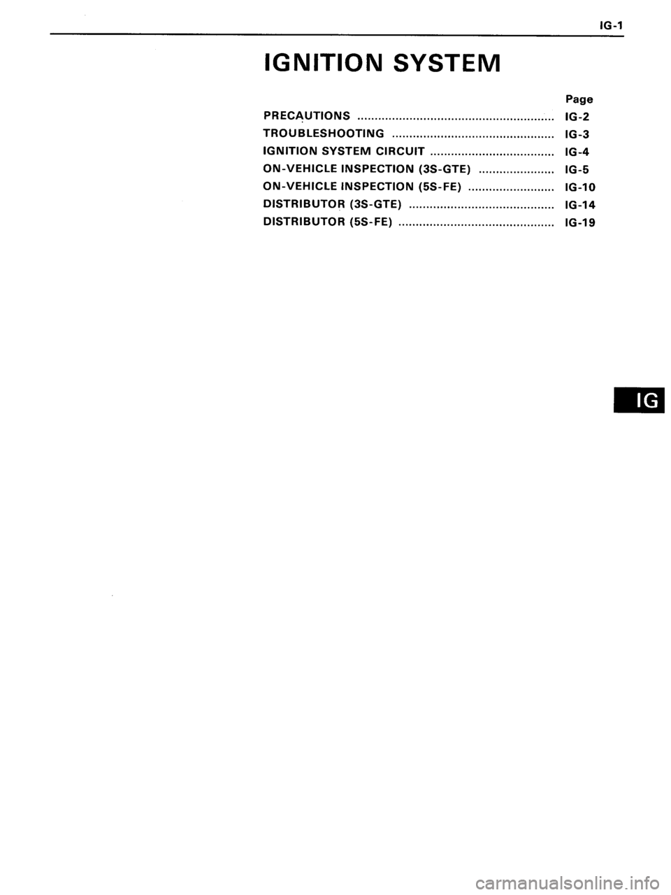 TOYOTA MR-2 1991  Factory Repair Manual 