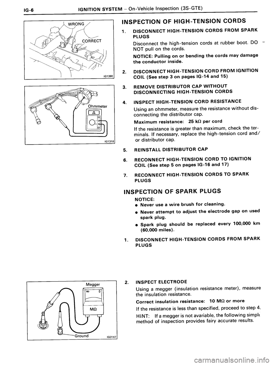 TOYOTA MR-2 1991  Factory Repair Manual 