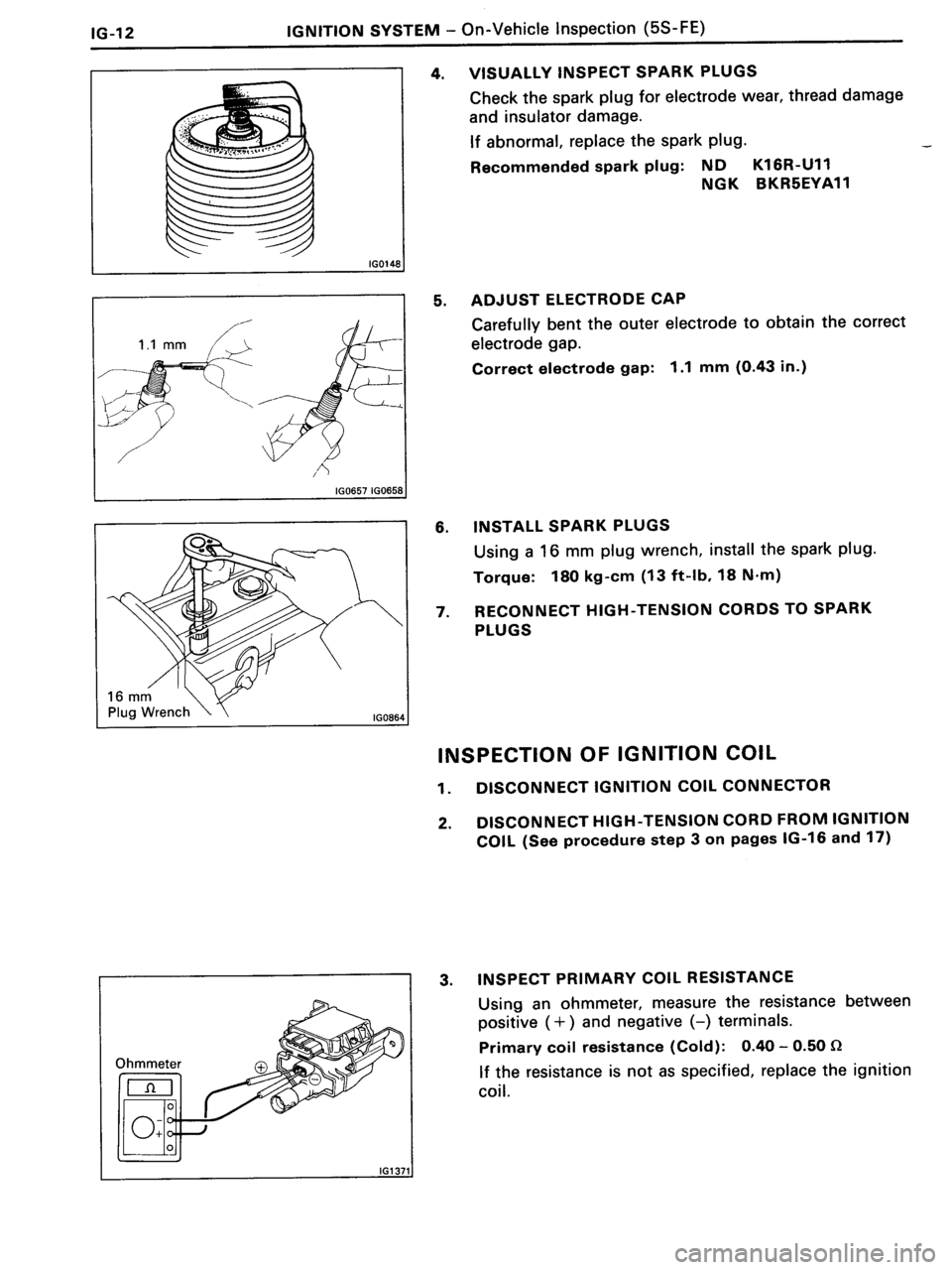 TOYOTA MR-2 1991  Factory Repair Manual 
