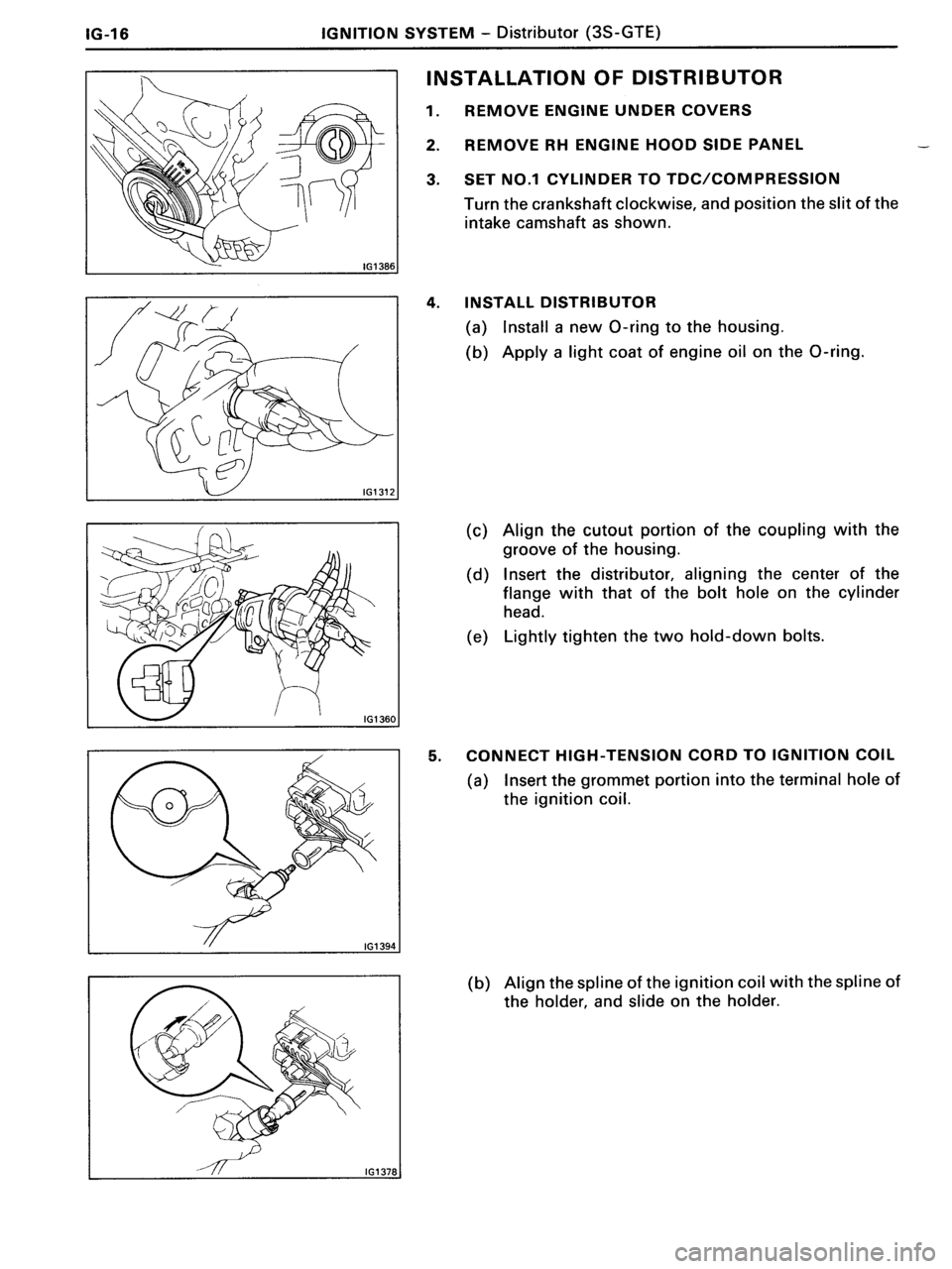 TOYOTA MR-2 1991  Factory Repair Manual 