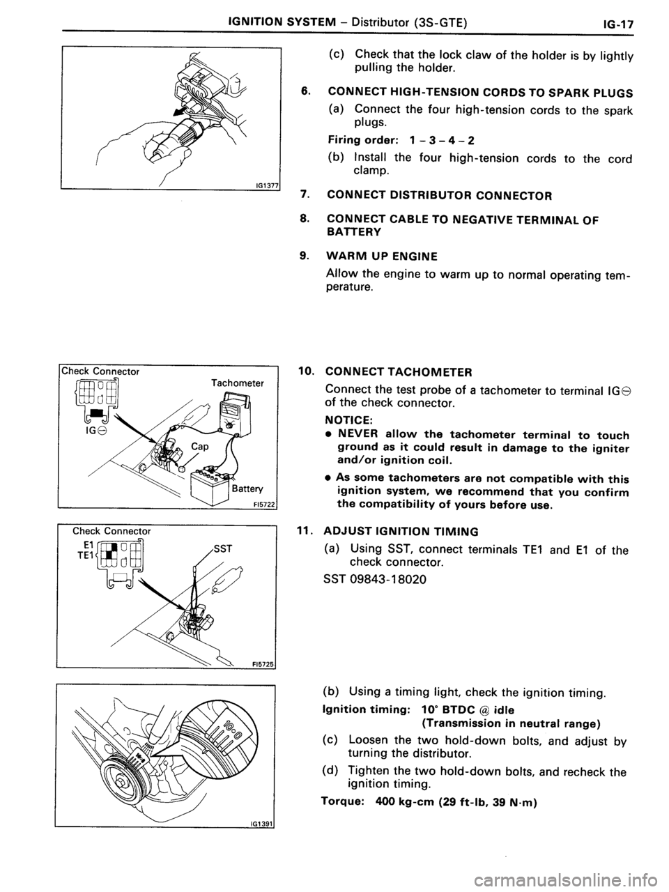 TOYOTA MR-2 1991  Factory Repair Manual 